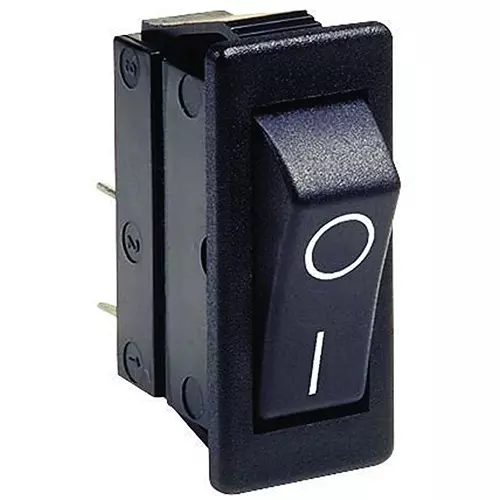 ARCOLECTRIC (BULGIN LIMITED) SWITCH, ROCKER, SPST, 16A, 250VAC, BLACK, C1500WABB
