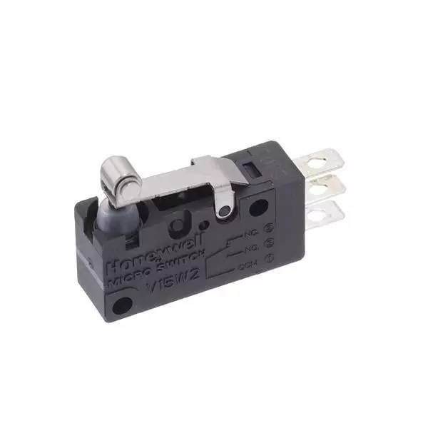 Honeywell Chassis Mount Basic Switch SPDT 125 V AC, 250 V AC Quick Connect Termination 5 Amp, V15W2-EZ200A05-W21