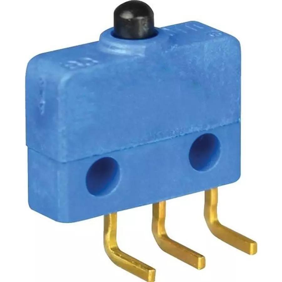 Otto PCB Mount Basic Switch SPDT 115 V AC Solder Pin, Right Angle 8 Amp, B3-15131