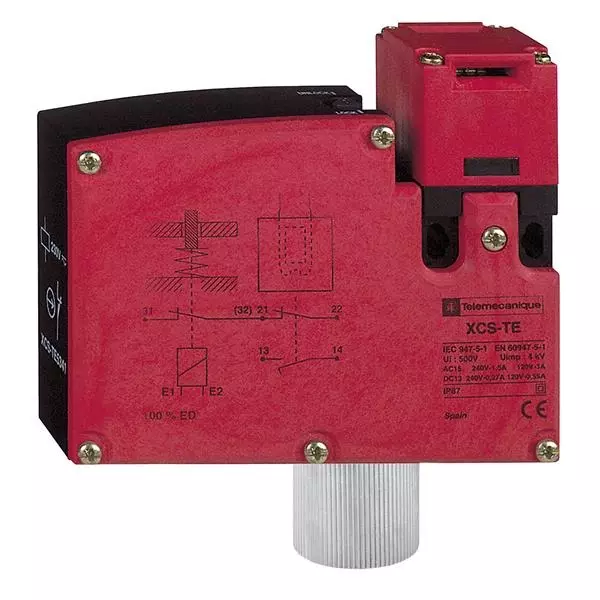 Telemecanique Safety Interlock Non-Illuminated Solder Terminal Termination 5 Amp DPDT 2 Position, XCSTE5513