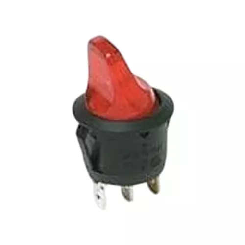 C&K COMPONENTS Rocker Switch Illuminated Quick Connect Termination 16 Amp Rocker Actuator, CR102J3RS215QF7