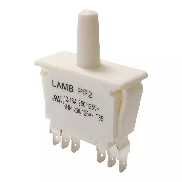 E-SWITCH Detect Switch, Dpdt, 16A, Quick Connect, Pp2-7H1-2D2 (Pack of 2052)