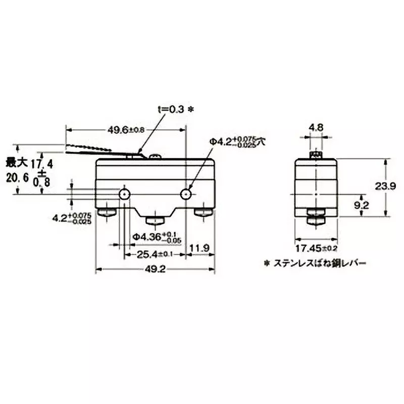 Omron Basic Switch Standard Type 1C Contact, Z-15GL-B