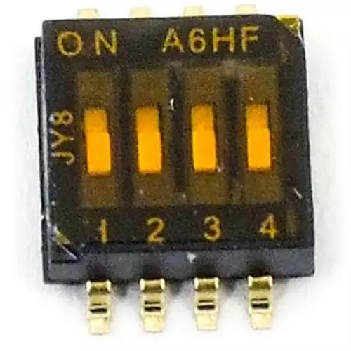 Omron DIP Switch 100 mohm or more (with DC100 V insulation resistance meter), A6HF-4102