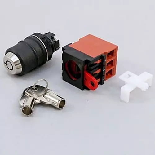 Omron Safety Key Selector Switch 100 mohm or more (with DC500 V mega), A22TK-2LR-03-K01