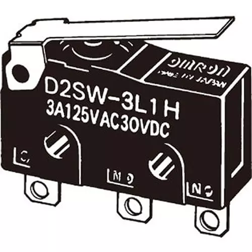 Omron Ultra-Small Basic Switch AC 125 V Rated Voltage, D2SW-3L1TS
