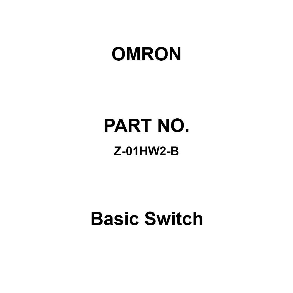 Omron Basic Switch 1C Contact Configuration, Z-01HW2-B