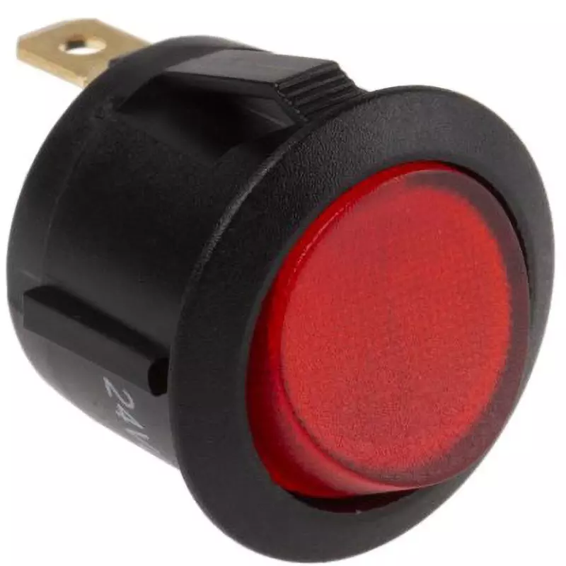 RS PRO Rocker Switch DC24 V Rated Voltage Round Type Actuator, 273-025