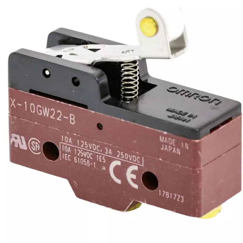 Omron Magnetic Blowout Basic Switch X Hinge/Roller/Short Lever Type, X-10GW22-B