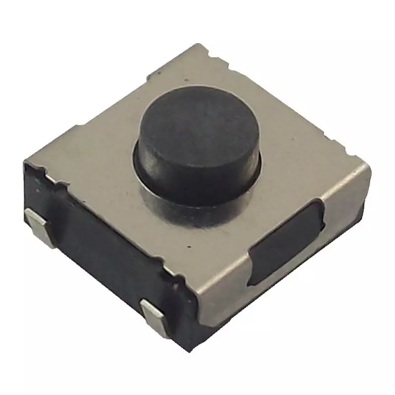 WURTH ELEKTRONIK Tactile Switch, 160Gf, Washable, Blk, J-Bend, 430483031816 (Pack of 10)