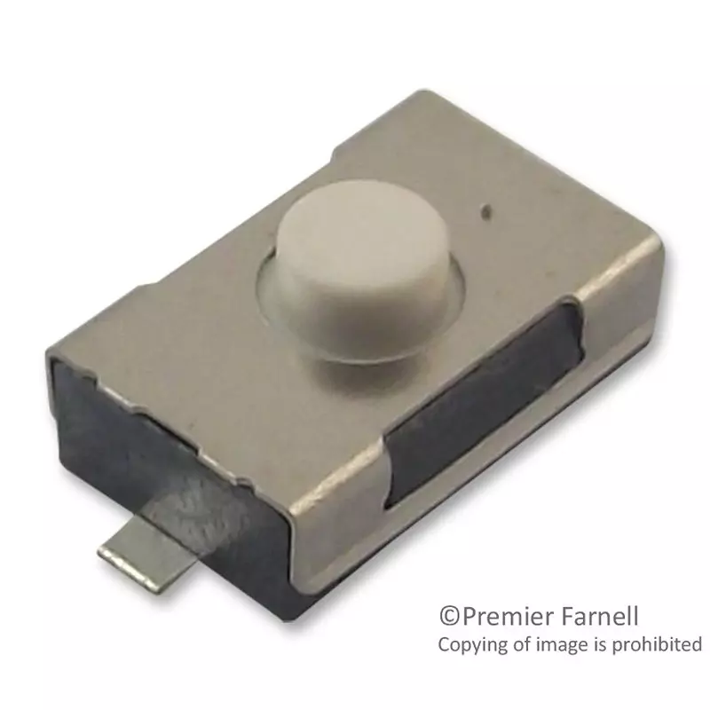 WURTH ELEKTRONIK Tactile Switch, 260Gf, 6X3.8X2.5mm, White, SMD, 434111025826 (Pack of 10)