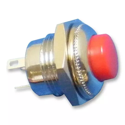 MULTICOMP PRO More Switches SWITCH, RED PUSH BUTTON, SPDT, R13-502MC-05-R