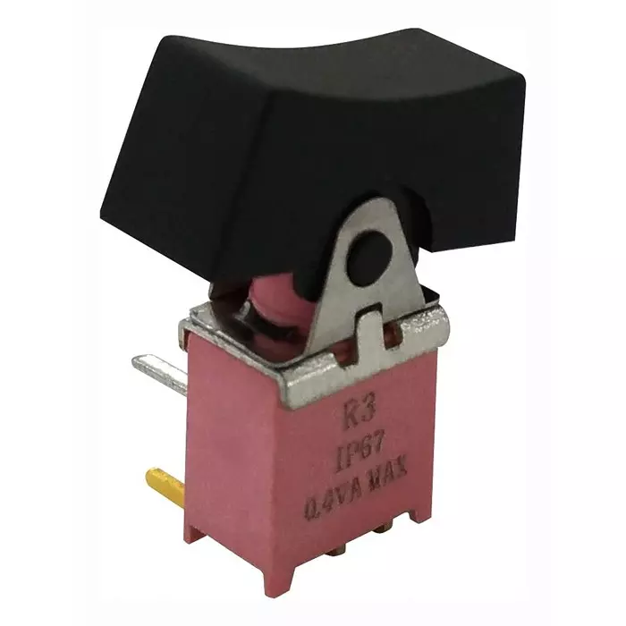 MULTICOMP PRO Rocker Switches ROCKER SWITCH, SPDT, 20V, BLACK, MP-R3-2B-C-SB5-G-14.