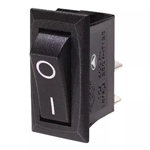 ARCOLECTRIC (BULGIN LIMITED) SWITCH, ANTIBACTERIAL, SPST, BLACK, C1300ALAAAB