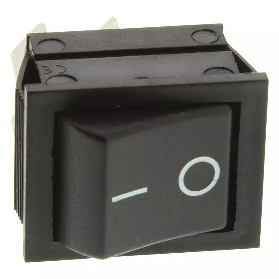 ARCOLECTRIC (BULGIN LIMITED) SWITCH, ROCKER, DPST, 20A, 250VAC, BLACK, C1350AABB-602AW