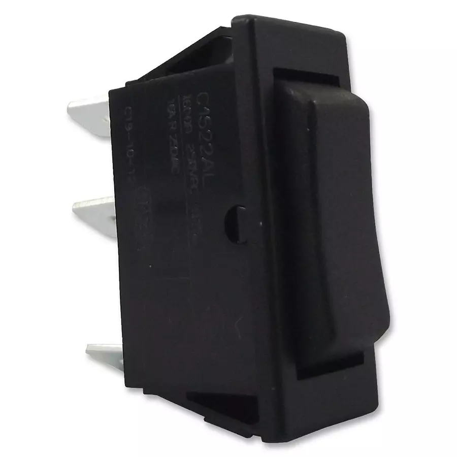 ARCOLECTRIC (BULGIN LIMITED) SWITCH, ROCKER, SPST, (ON)-OFF-(ON), C1522ALAAA
