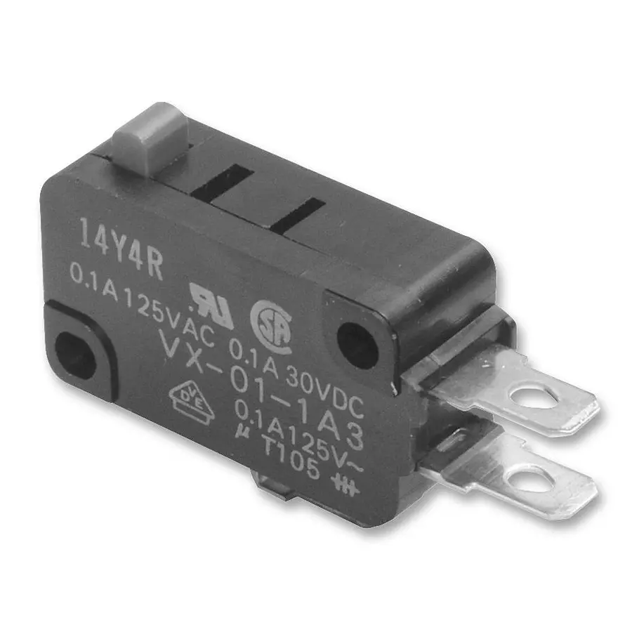OMRON ELECTRONIC COMPONENTS MICROSWITCH, PLUNGER, 5A, QC, VX51C23