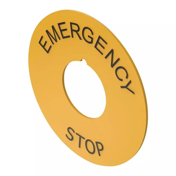 EAO Legend, E-Stop Pb Sw, Yellow, 704.963.6