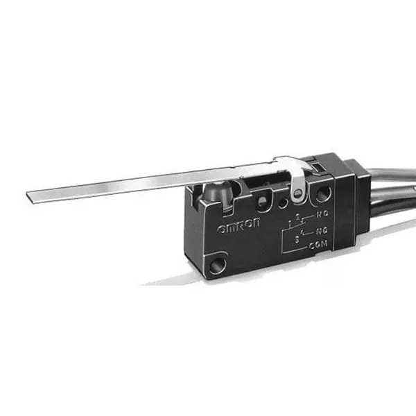 OMRON ELECTRONIC COMPONENTS Chassis Mount Basic Switch SPST-NC 125 V AC, 250 V AC Wire Lead Termination 5 Amp, D2VW-5-2M(CHN)