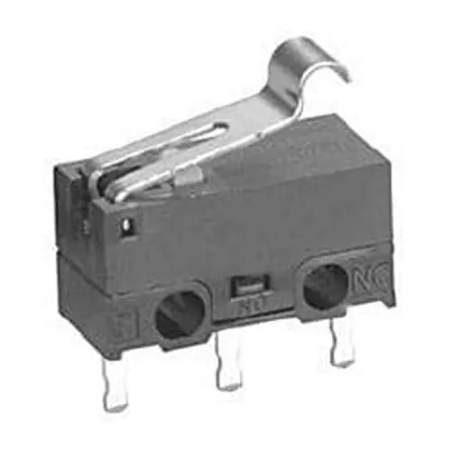 OMRON ELECTRONIC COMPONENTS Chassis Mount Basic Switch SPDT Solder Lug Termination 100 mA, D2F-01L30-D3