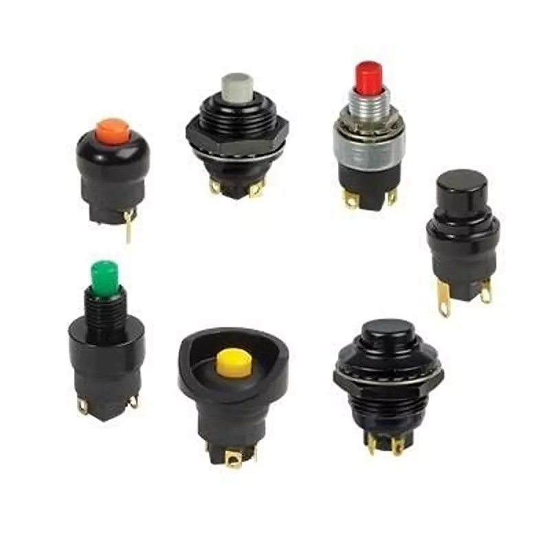 Otto PCB Mount Basic Switch SPDT 115 V AC Solder Lug Termination 3 Amp, P7900060-2