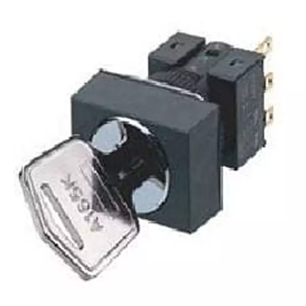Omron Key Selector Switch Non-Illuminated Solder Terminal Termination 3 & 5 Amp SPDT 2 Position, A165K-A2ML-1