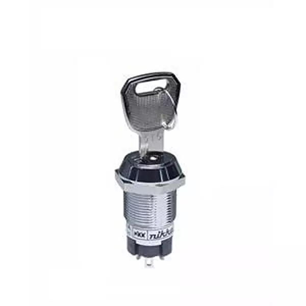 NKK SWITCHES Keylock Switch Non-Illuminated Solder Lug Termination 3 Amp SPDT 2 Position, CKL12AFW01