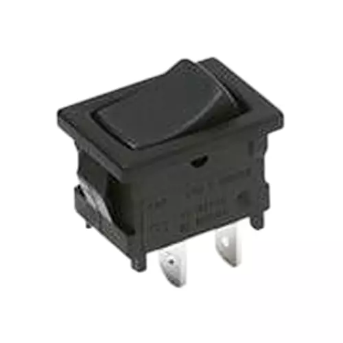 C&K COMPONENTS Rocker Switch Non-Illuminated Quick Connect Termination 10 Amp Rocker Actuator, D601J12S215QA