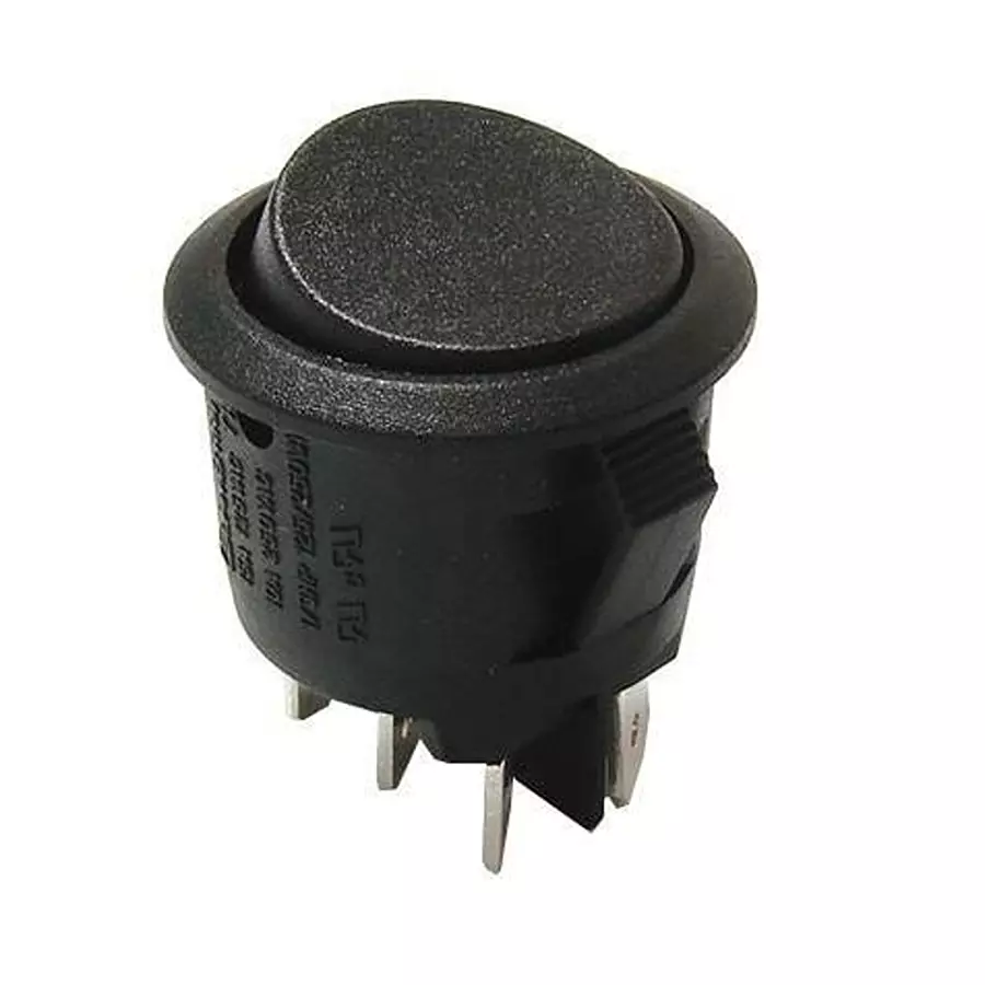 E-SWITCH Power Rocker Switch Non-Illuminated Quick Connect Termination 15 Amp Rocker Actuator, RRA1534400