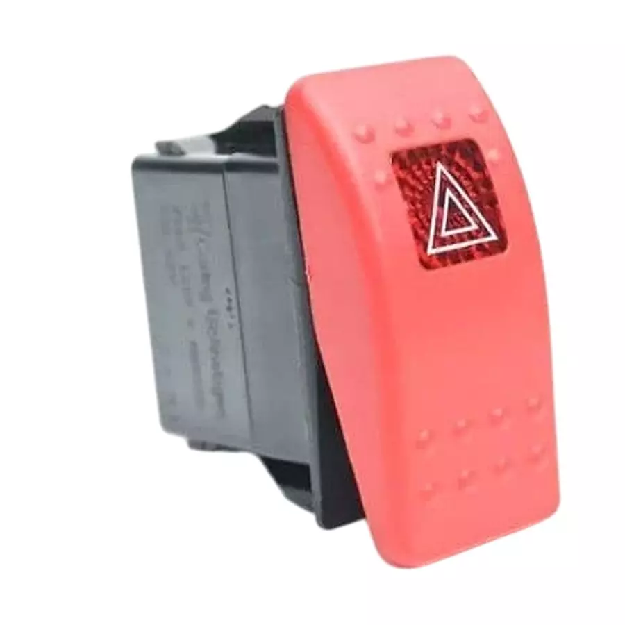 CARLING TECHNOLOGIES Sealed Rocker Switch Quick Connect Termination 15 Amp Convex Rocker Actuator 24 V DC, V4B2AJ0C-AKCMH-300