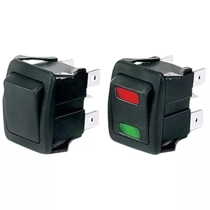 Otto Sealed Rocker Switch Illuminated Solder Lug Termination 5 & 16 Amp Rocker Actuator 28 V DC, K2CBNLEEFA