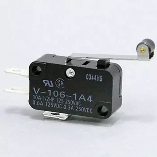 Omron Miniature Basic Switch 100 mohm or more (with DC500 V insulation resistance meter), V-106-1A4