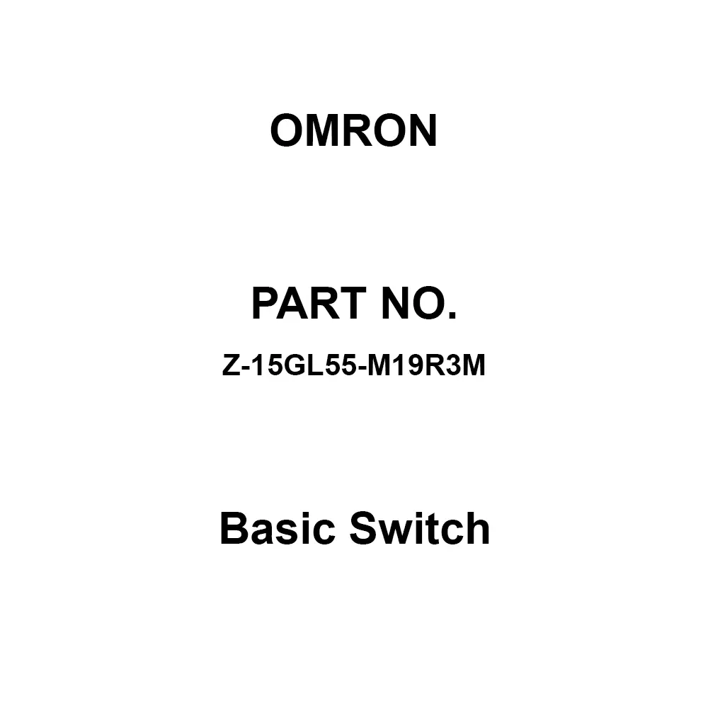 Omron Basic Switch 1C Contact Configuration, Z-15GL55-M19R3M
