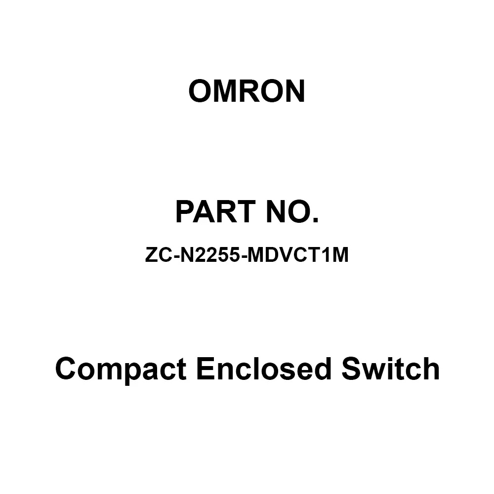 Omron Compact Enclosed Switch AC125/250, DC8/14/30/125/250 V, ZC-N2255-MDVCT1M