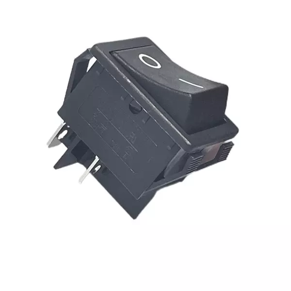 RS PRO Rocker Switch On-Off DPST Black Actuator 16 Amp Contact Rating 250 V AC 500 V DC, 180382