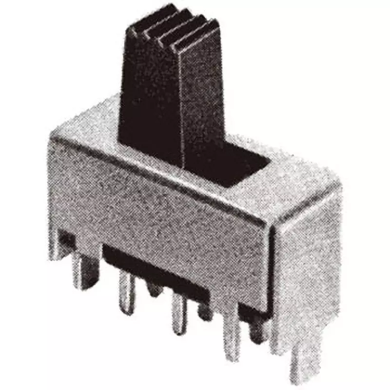 Nidek Slide Switch 2 Pole, MFS201N-4-Z (Pack of 5)