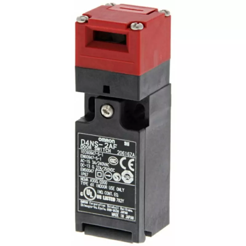 Omron Compact Safety Door Switch Standard Type 2NC/1NO (Slow Action) Built in Switch, D4NS Series