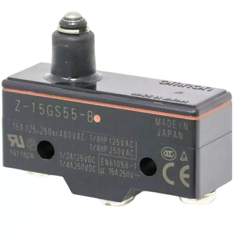Omron Basic Switch Spring Thin Push Button Type, Z-15GS55-B