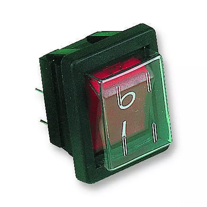 ARCOLECTRIC (BULGIN LIMITED) SWITCH, DPST, RED I/O, 16A, 250V, C1353ALGNF