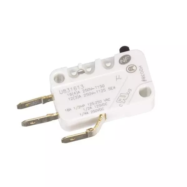 Crouzet Chassis Mount Basic Switch SPST-NO 250 V AC Quick Connect Termination 16 Amp, 83161343