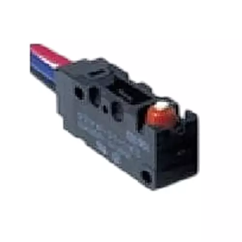 OMRON ELECTRONIC COMPONENTS Chassis Mount Basic Switch SPDT 125 V AC, 250 V AC Wire Lead Termination 5 Amp, D2VW-5L3-1MS