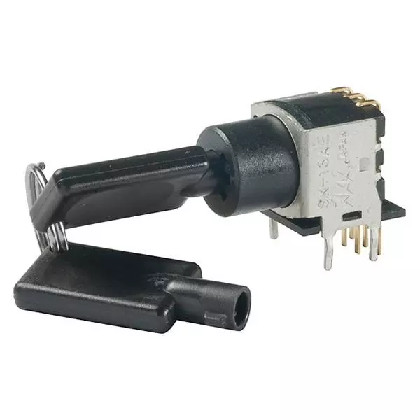 NKK SWITCHES Keylock Switch Non-Illuminated Pin Termination 100 uA SP3T 3 Position, SK13AEG30