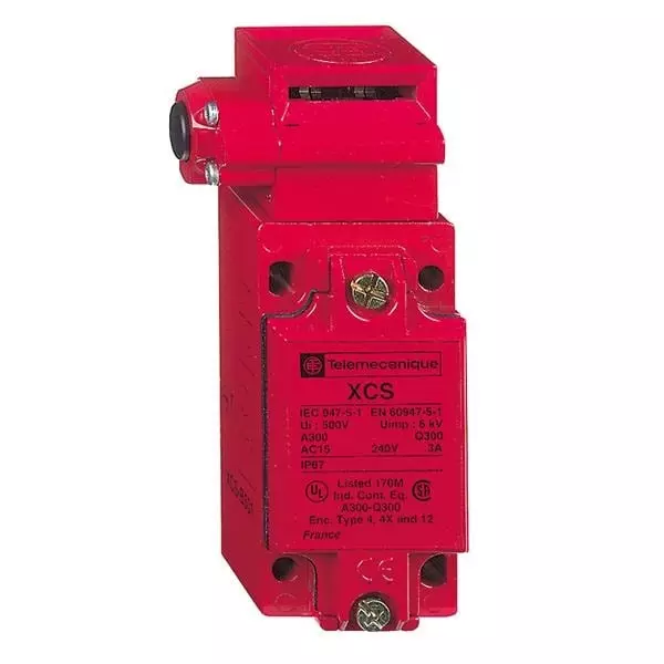 Telemecanique Safety Interlock Non-Illuminated Solder Terminal Termination 10 Amp DPDT 3 Position, XCSB703