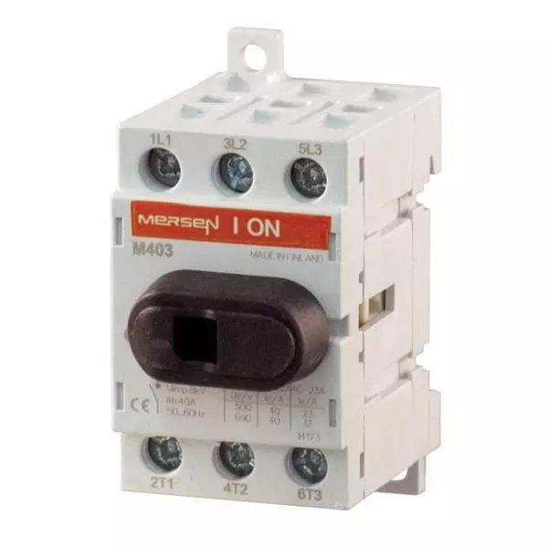 Mersen Load Break AC Switch Disconnect Switch Wire Termination 40 Amp, M403