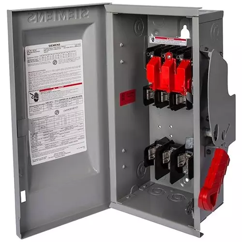 Siemens Fused Disconnect Switch 60 Amp 3PST, HF362NR