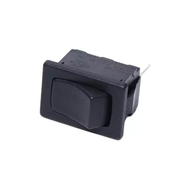 BULGIN LIMITED Miniature Rocker Switch Non-Illuminated Quick Connect Termination 16 Amp Curved Actuator, H8600VBBB