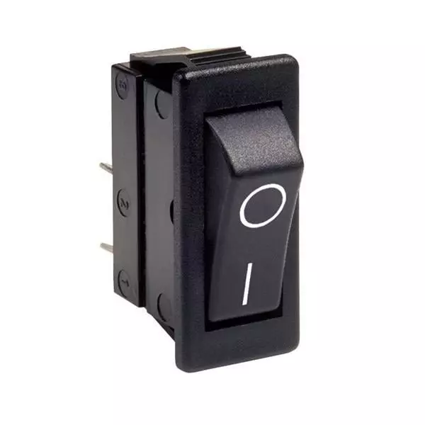 BULGIN LIMITED High Inrush Switch Non-Illuminated Quick Connect Termination 16 Amp Rocker Actuator 24 V DC, C1353VQNAA