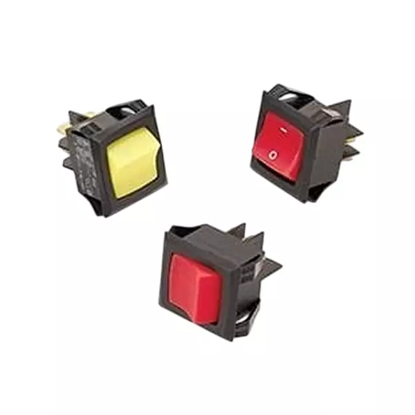 CARLING TECHNOLOGIES Rocker Switch Illuminated, LRGSCK611-RS-B-E/250N