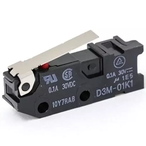 Omron Ultra-Compact Basic Switch 100 mohm or more (with DC500 V insulation resistance meter), D3M-01K1