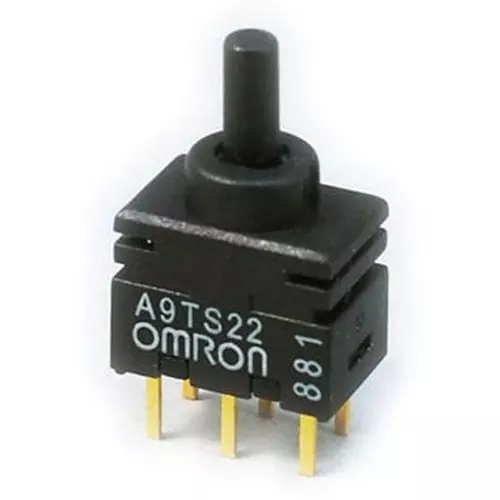 Omron Ultra-Miniature Toggle Switch 500 mohm or more (with DC500 V insulation resistance tester), A9TS12-0011